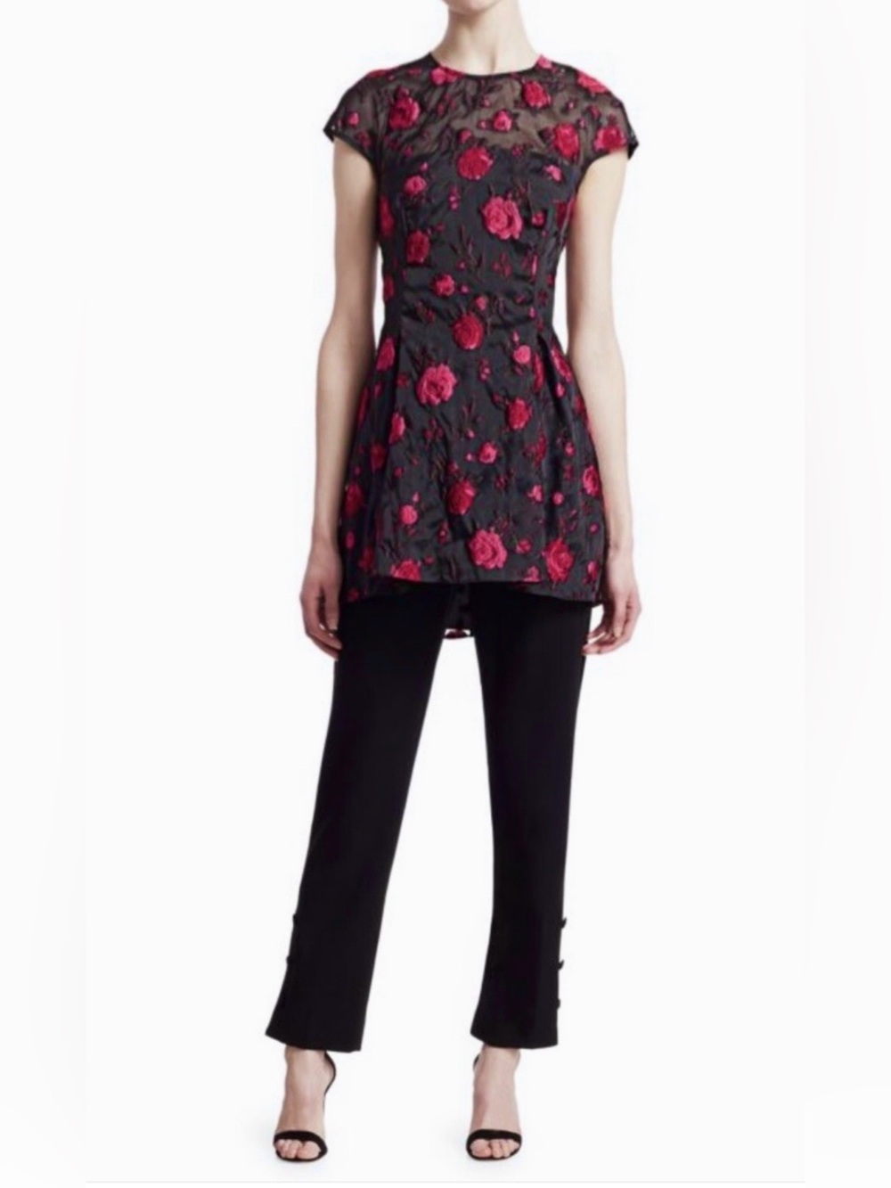 Lela Rose Silk Blend Tunic